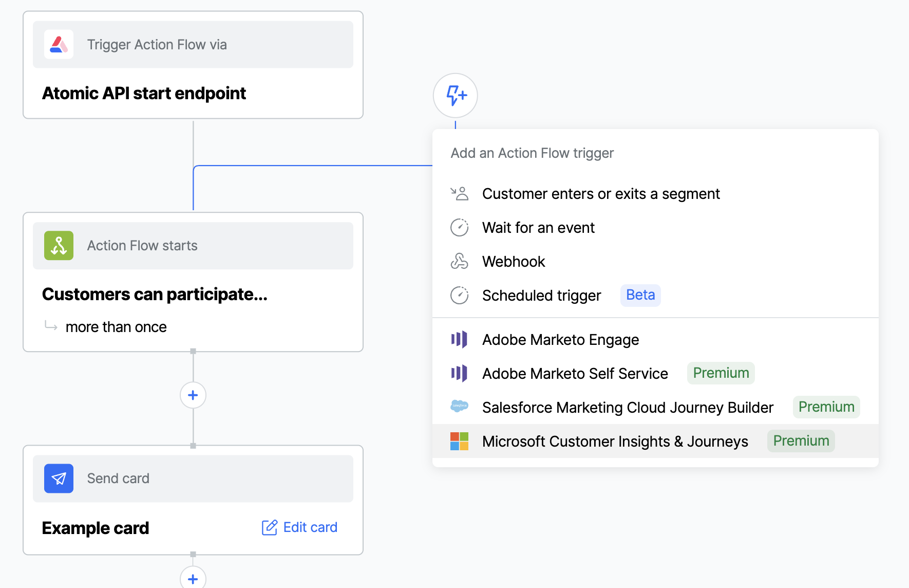 Add Microsoft trigger in the Workbench