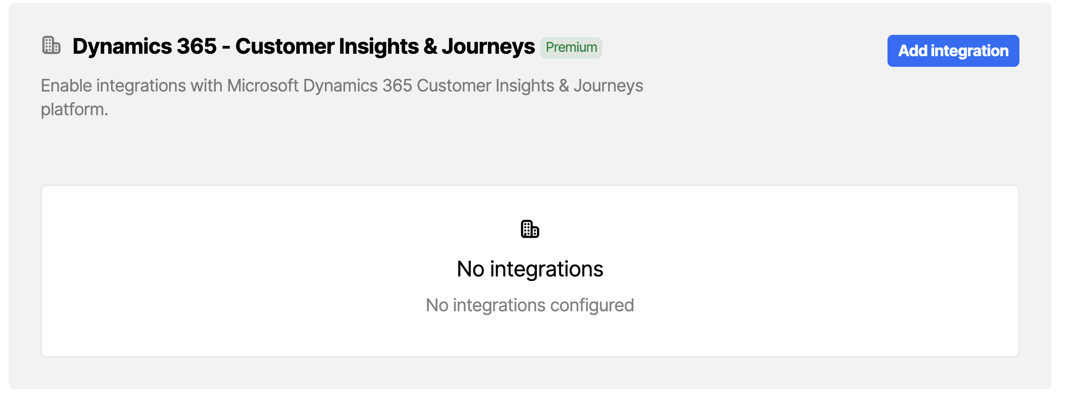 Microsoft integration configuration in the Workbench