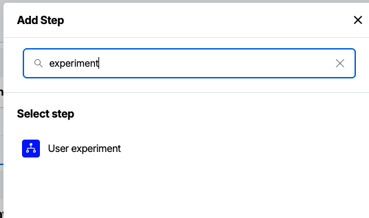 User Experiment Config Settings