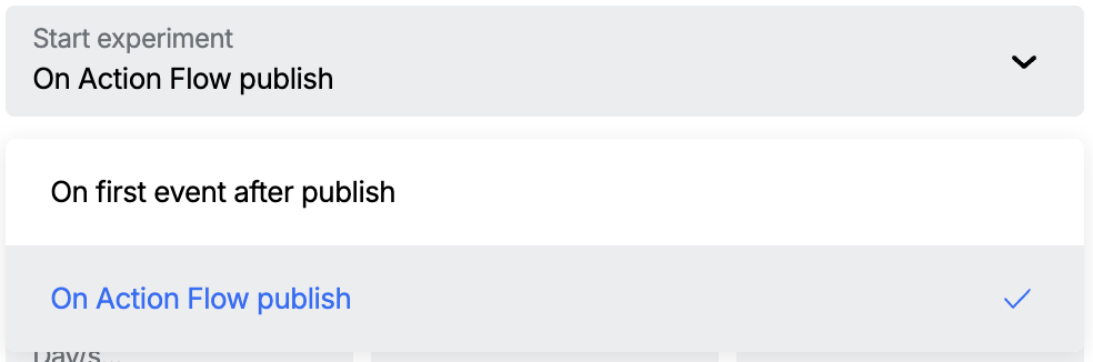 User Experiment Config Settings